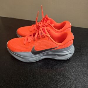 Nike Bright Orange Running Shoes with Black Swoosh